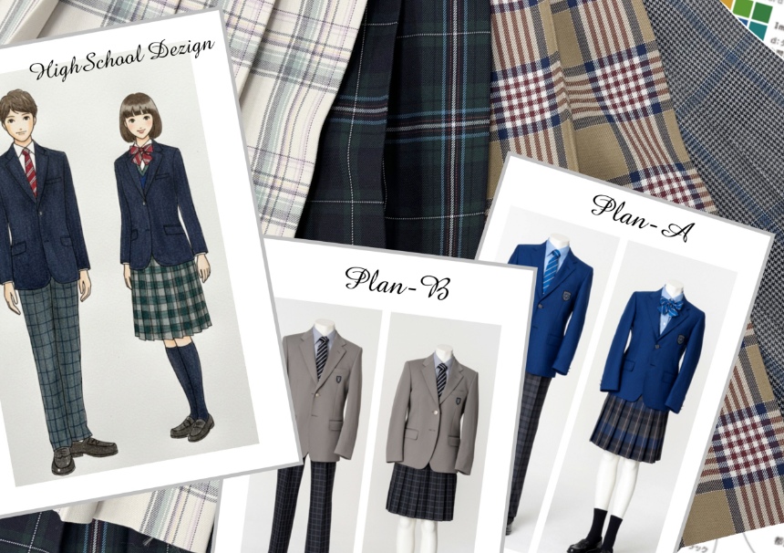 学校制服のデザイン案とプラン比較